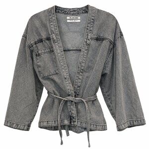 One Teaspoon Denim Wrap Jacket